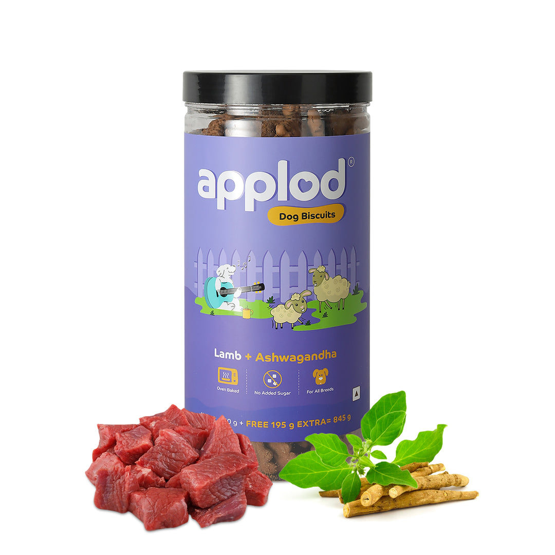 Applod Lamb Dog Biscuit With Ashwagandha