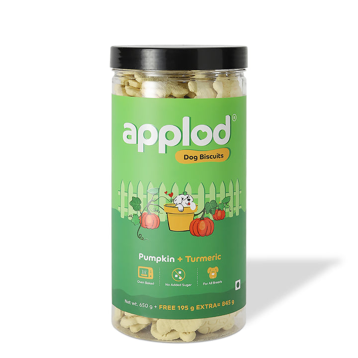 Applod Pumpkin Dog Biscuit with Turmeric