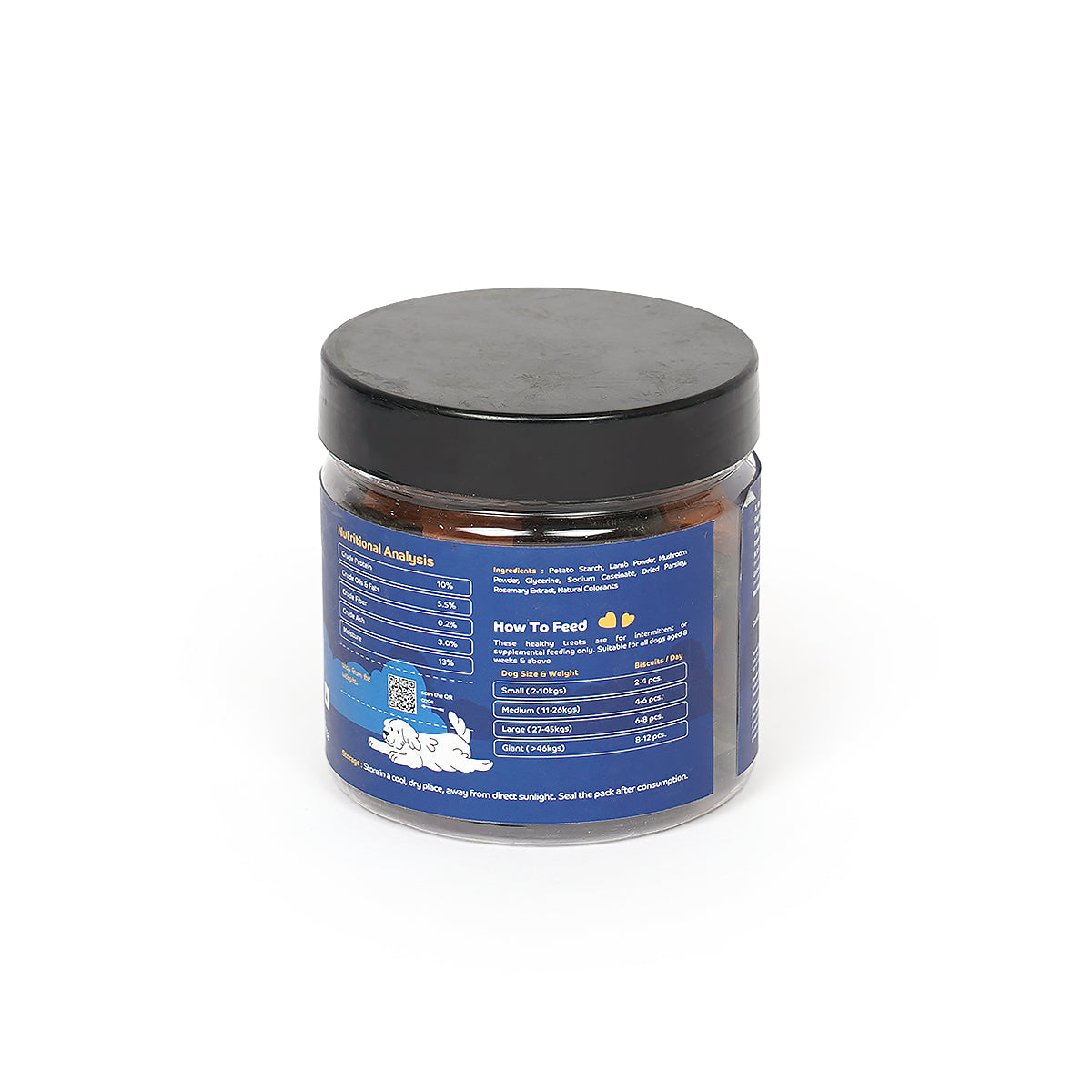 Applod Mushroom & Lamb Bites Gluten Free  Dog Treat - 200g