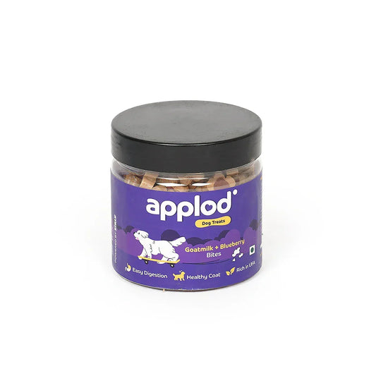 Applod Goatmilk & Blueberry Bites Dog Treat - 220g - Zigly