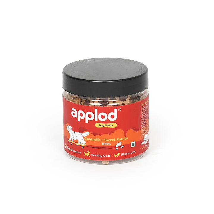 Applod Goatmilk & Sweet Potato Bites Dog Treats - 220g