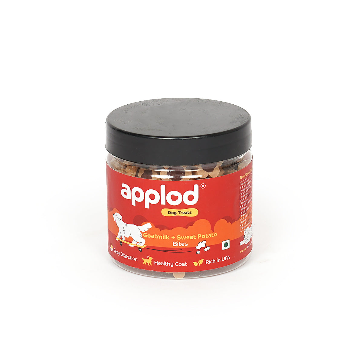 Applod Goatmilk & Sweet Potato Bites Dog Treats - 220g