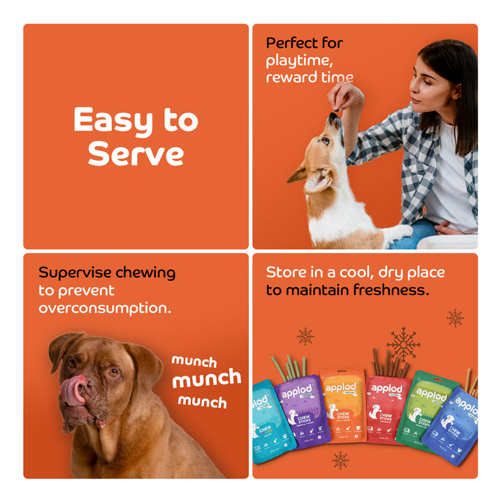 Applod Soft Carrot Chew Sticks Dog Treat  - 70g