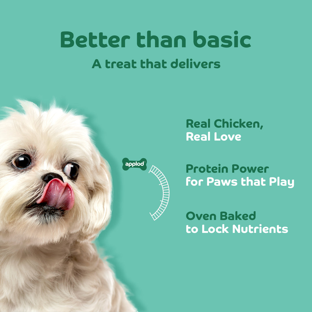 Applod Soft Spinach Chew Sticks Dog Treat - 70g