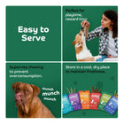 Applod Soft Spinach Chew Sticks Dog Treat - 70g - Zigly