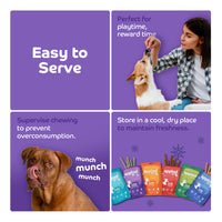 Applod Soft Blueberry Chew Sticks Dog Treat  - 70g