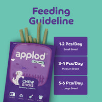 Applod Soft Blueberry Chew Sticks Dog Treat  - 70g
