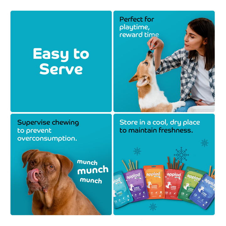 Applod Soft Mix Chew Sticks Dog Treat  - 70g