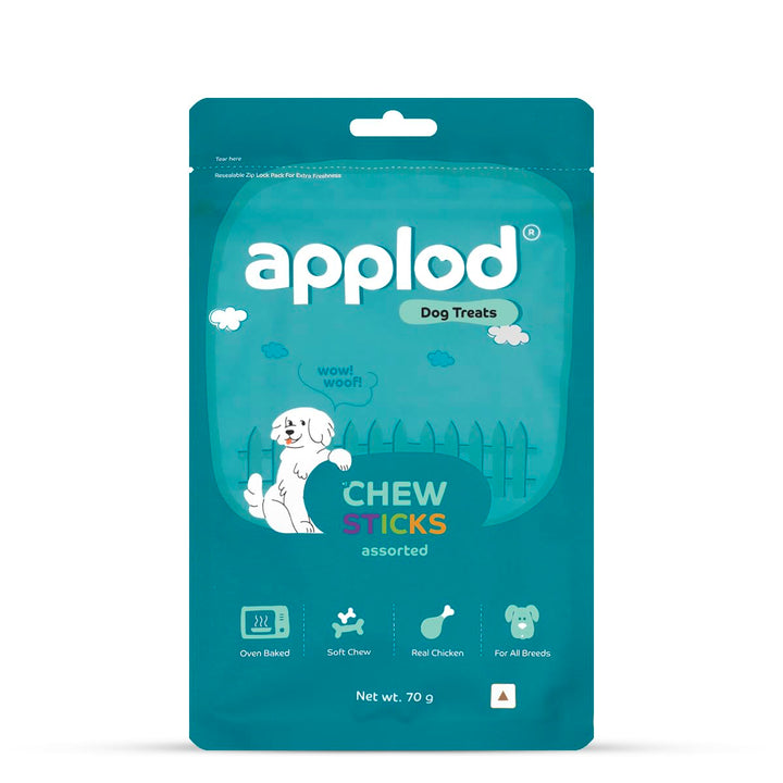 Applod Soft Mix Chew Sticks Dog Treat  - 70g
