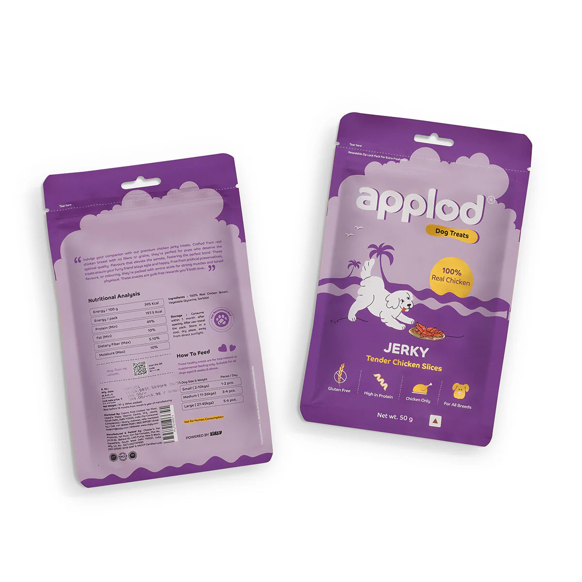 Applod Tender Chicken Slices Dog Treat - 50g