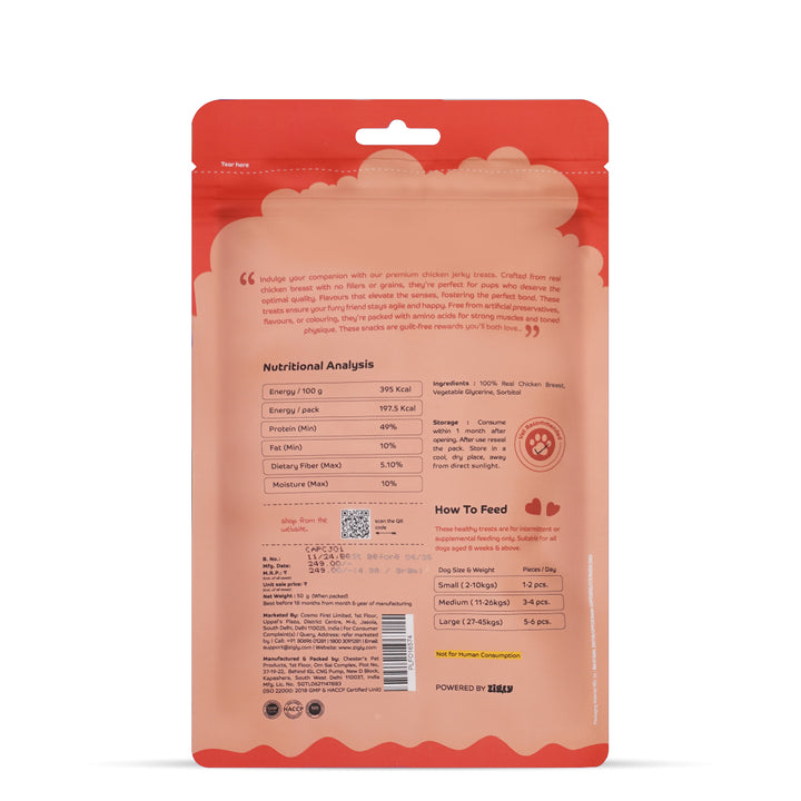 Applod Tender Chicken Jerky Bites Dog Treat - 50g