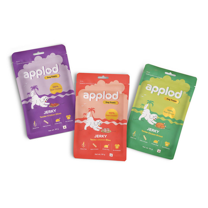 Applod Tender Chicken Jerky Bites Dog Treat - 50g