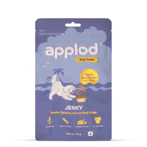 Applod Tender Chicken Mix Fruit Rings Dog Treat - 50g
