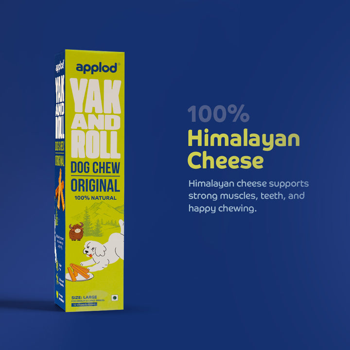 Applod Yak & Roll Natural Yak Chews for Dogs