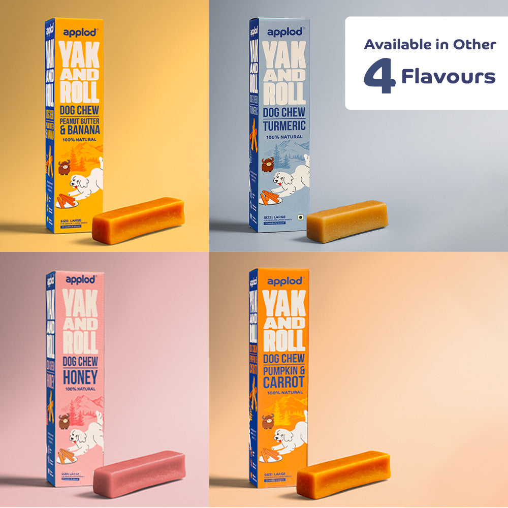 Applod Yak & Roll Natural Yak Chews for Dogs