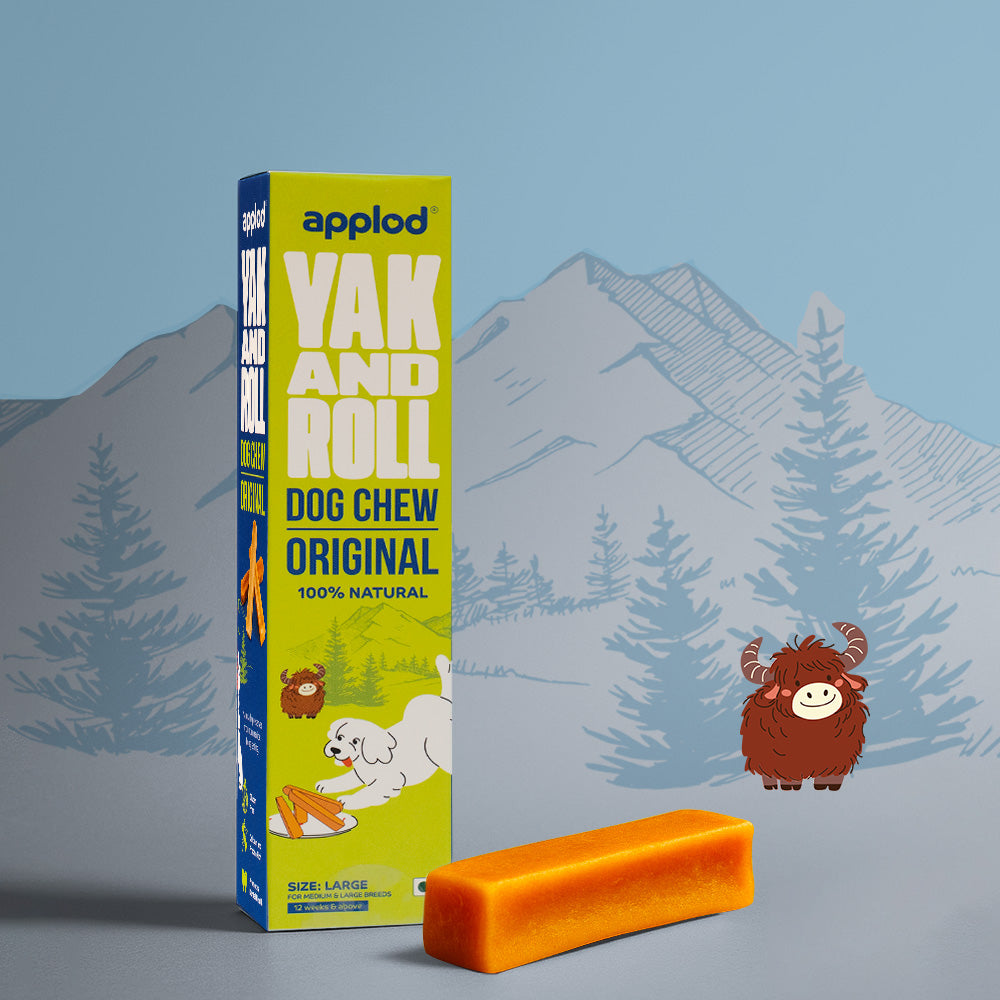 Applod Yak & Roll Natural Yak Chews for Dogs