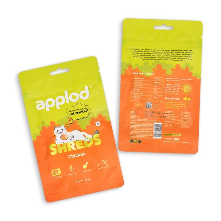 Applod Chicken Shreds Soft Cat Treat - 35g