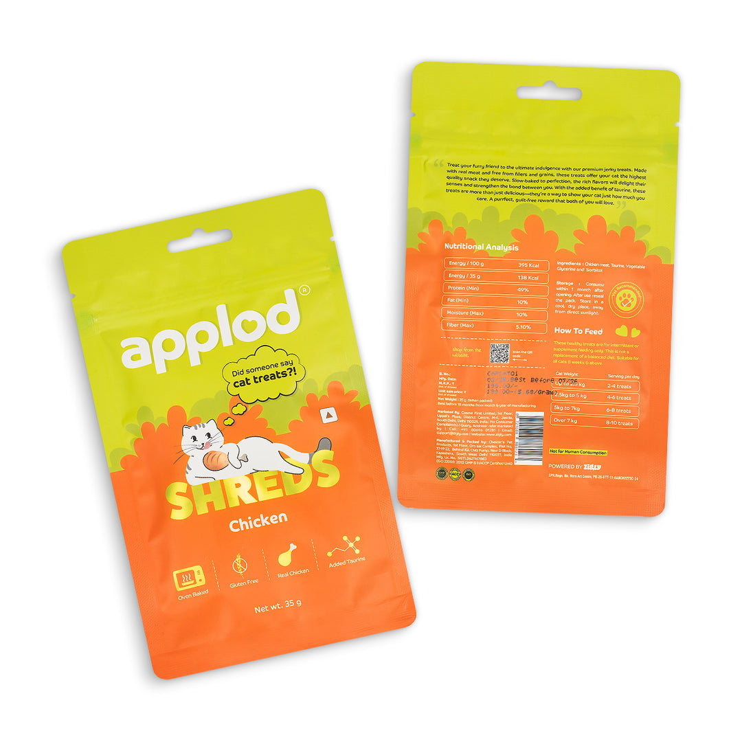 Applod Chicken Shreds Soft Cat Treat - 35g