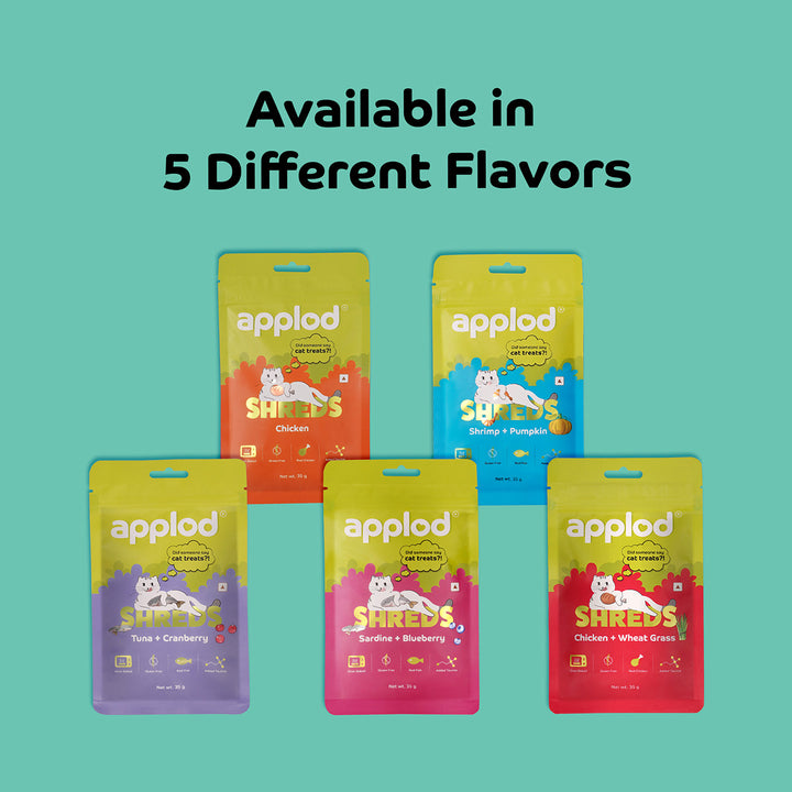 Applod Chicken Shreds Soft Cat Treat - 35g