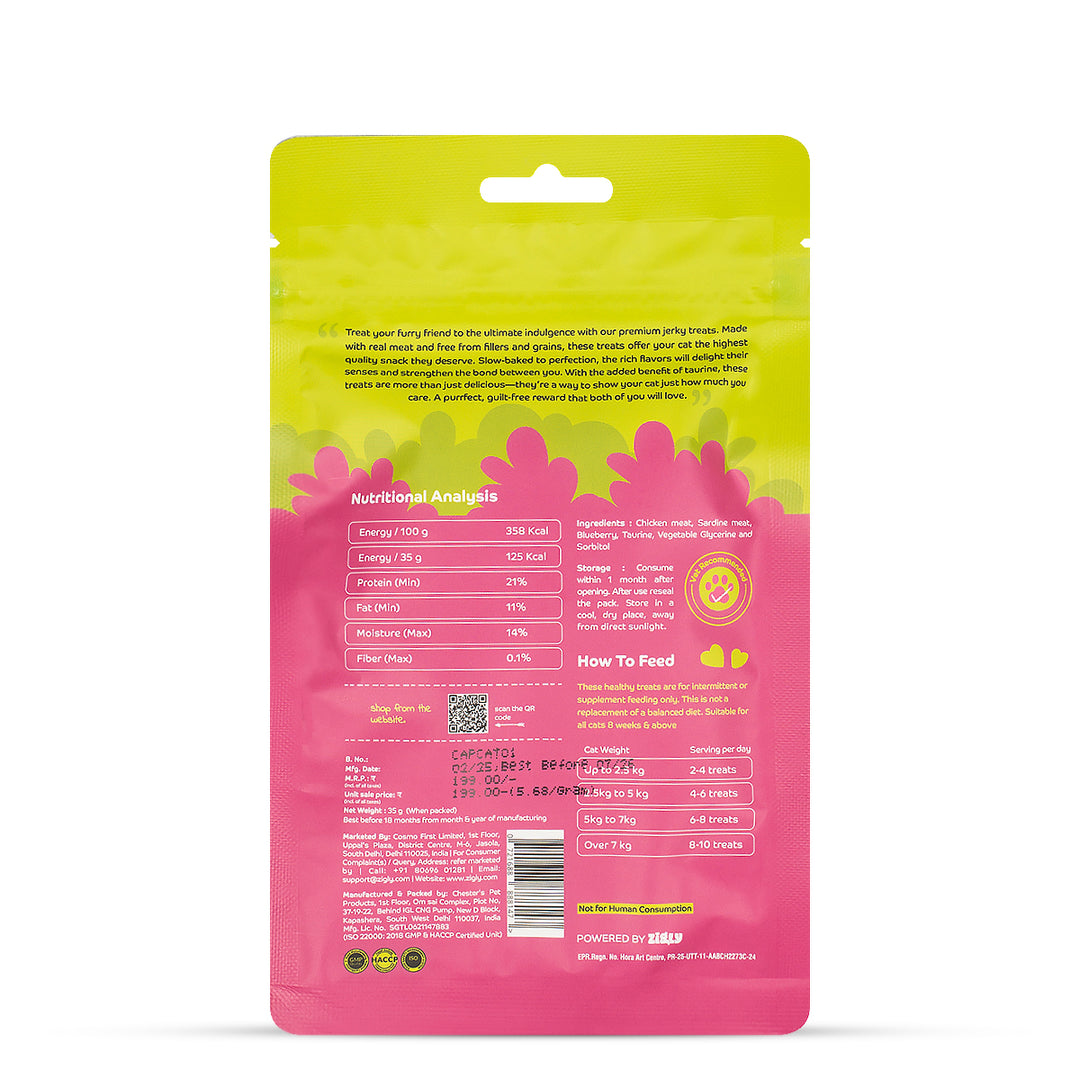 Applod Sardine with Blueberry Cat Treat - 35g