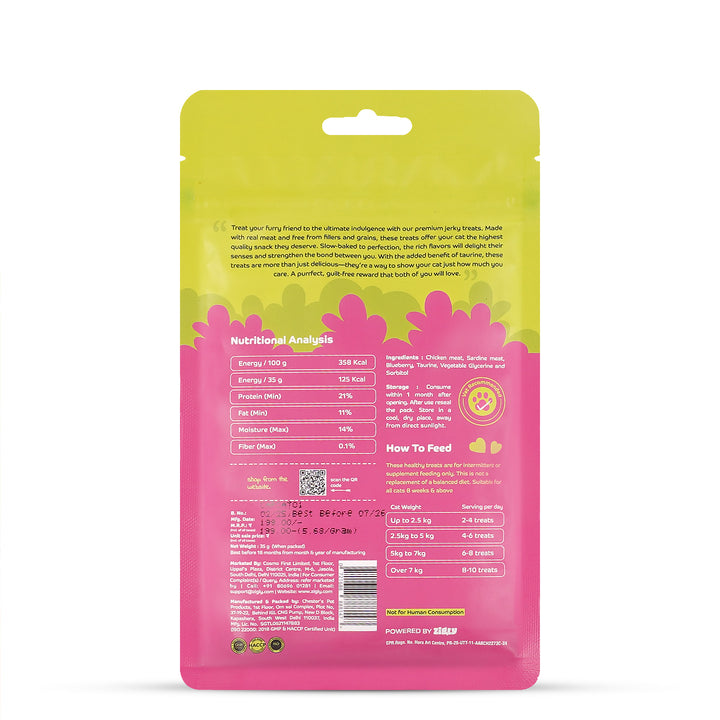 Applod Sardine with Blueberry Cat Treat - 35g