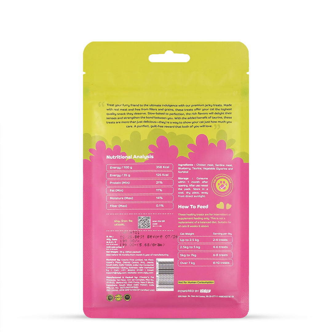 Applod Sardine with Blueberry Cat Treat - 35g