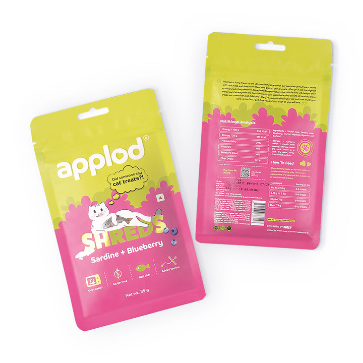 Applod Sardine with Blueberry Cat Treat - 35g
