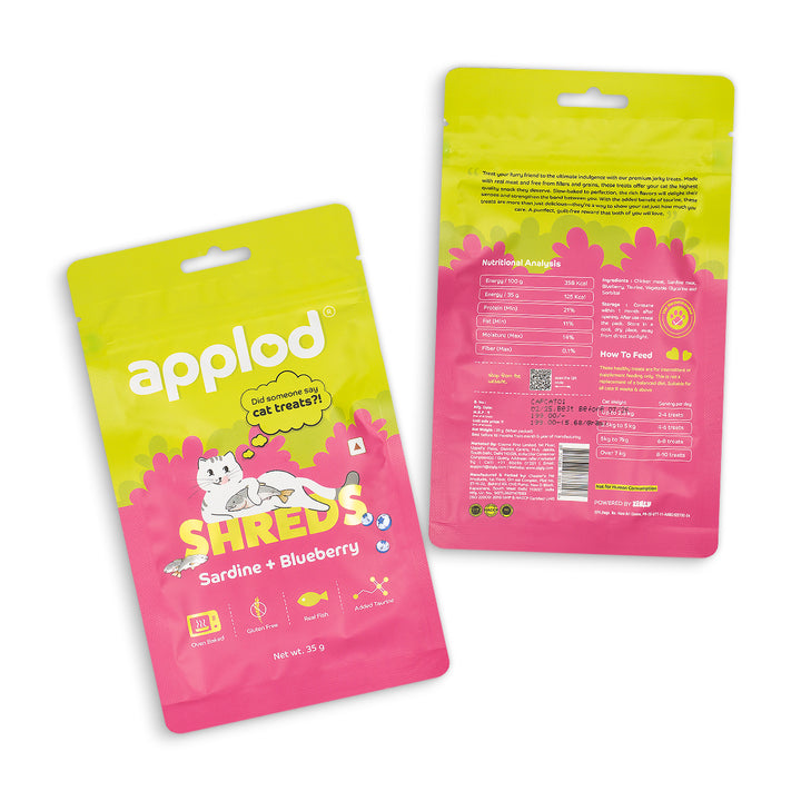 Applod Sardine with Blueberry Cat Treat - 35g