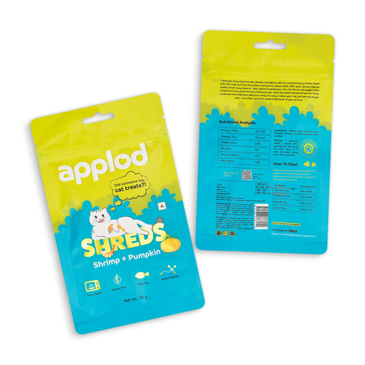 Applod Shrimp with Pumpkin Cat Treat - 35g