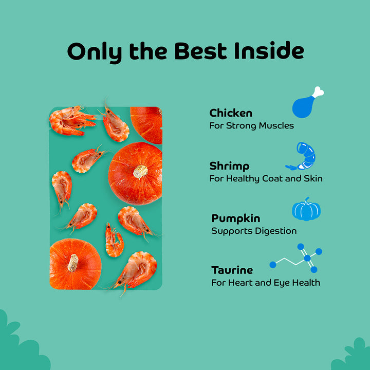 Applod Shrimp with Pumpkin Cat Treat - 35g