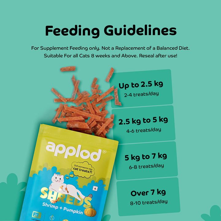 Applod Shrimp with Pumpkin Cat Treat - 35g