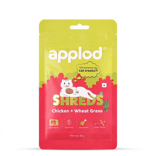 Applod Chicken with Wheat Grass Cat Treat - 35g