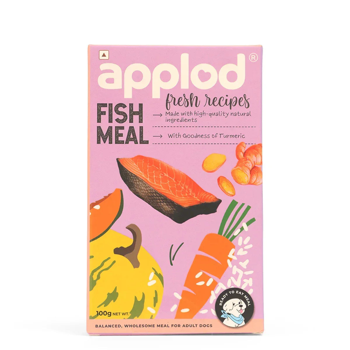 Applod Fresh Fish Meal Dog Food for Adult Dogs