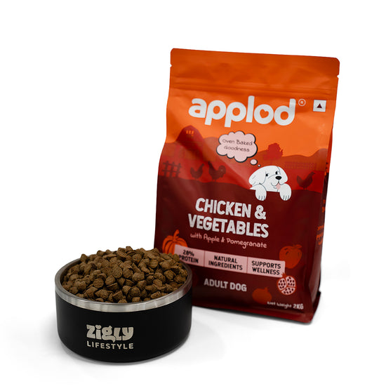 Applod Chicken & Vegetables with Apple & Pomegranate Dry Dog Food for Adult Dogs