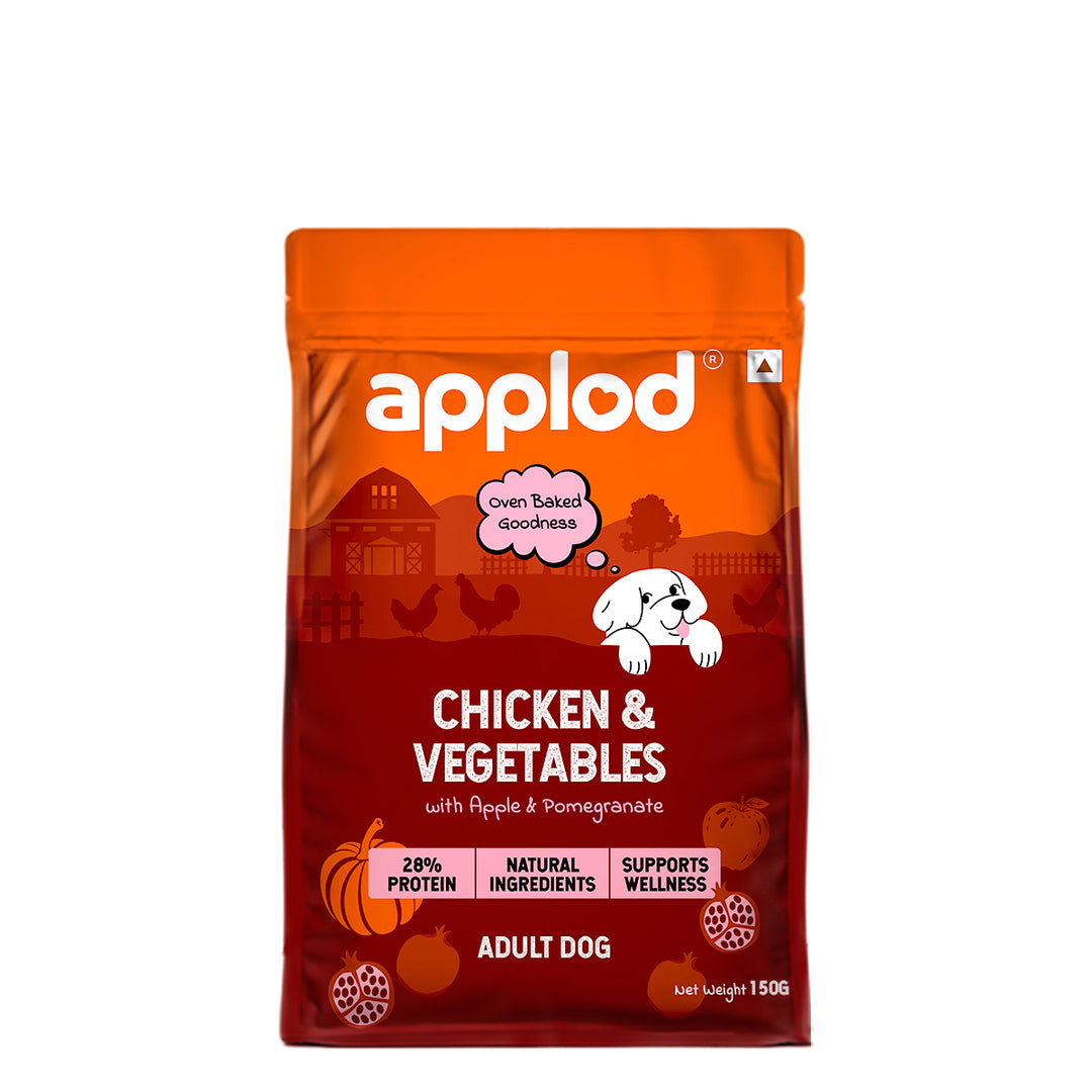 Applod Chicken & Vegetables with Apple & Pomegranate Dry Dog Food for Adult Dogs