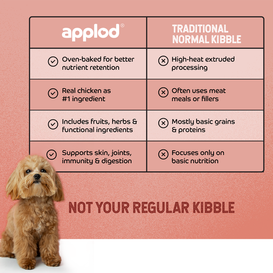 Applod Chicken & Vegetables with Apple & Pomegranate Dry Dog Food for Puppies