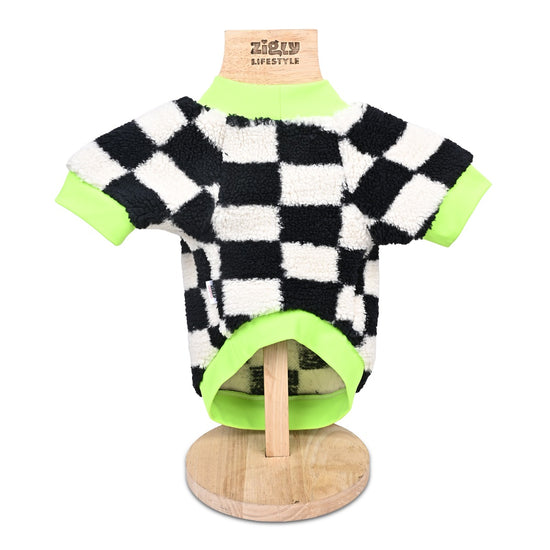 zl-retro-check-teddy-dog-sweatshirt-x-small