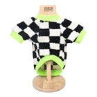 ZL Retro Check Teddy Dog Sweatshirt- X-Small - Zigly