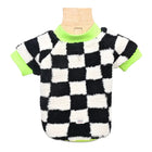 ZL Retro Check Teddy Dog Sweatshirt- X-Small - Zigly