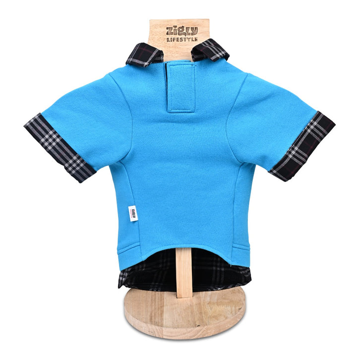 ZL Nighty Warmer with Plaid Check Dog Sweatshirt