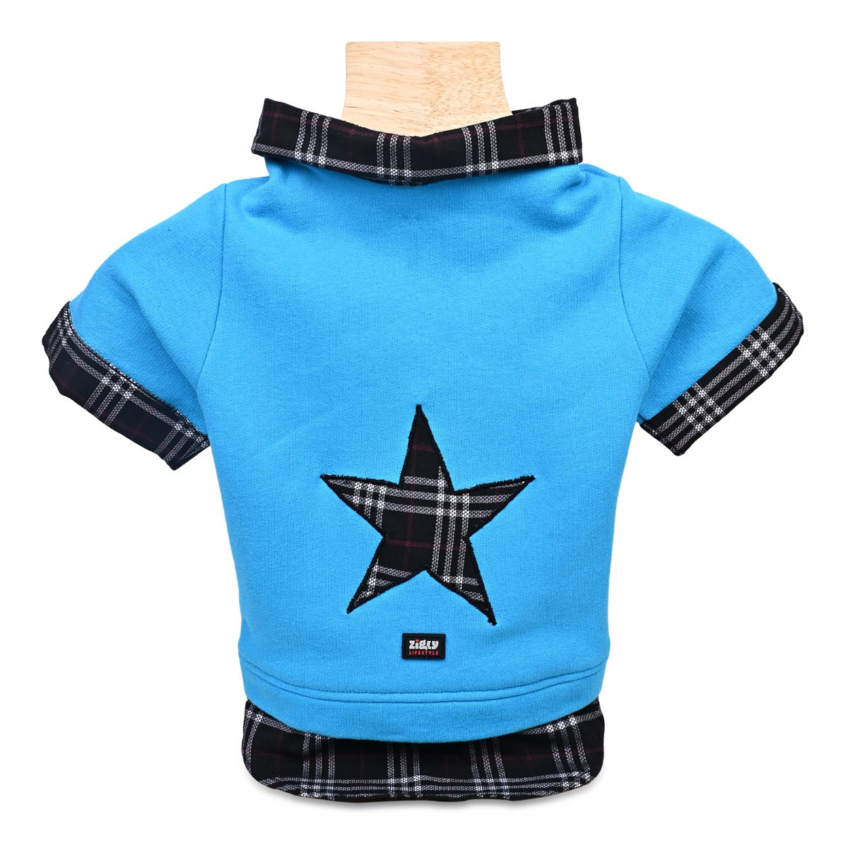 ZL Nighty Warmer with Plaid Check Dog Sweatshirt