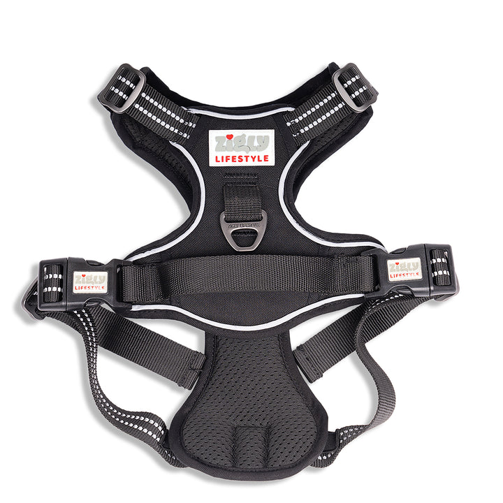 Zigly Lifestyle Shadow Guard Adjustable Padded Harness Black