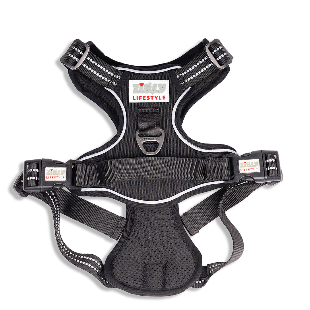 Zigly Lifestyle Shadow Guard Adjustable Padded Harness Black