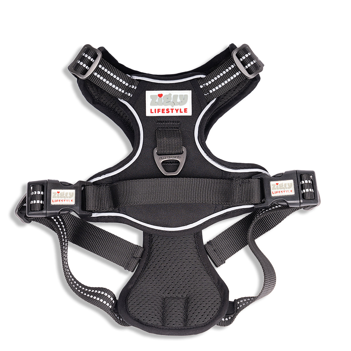 Zigly Lifestyle Shadow Guard Adjustable Padded Harness Black