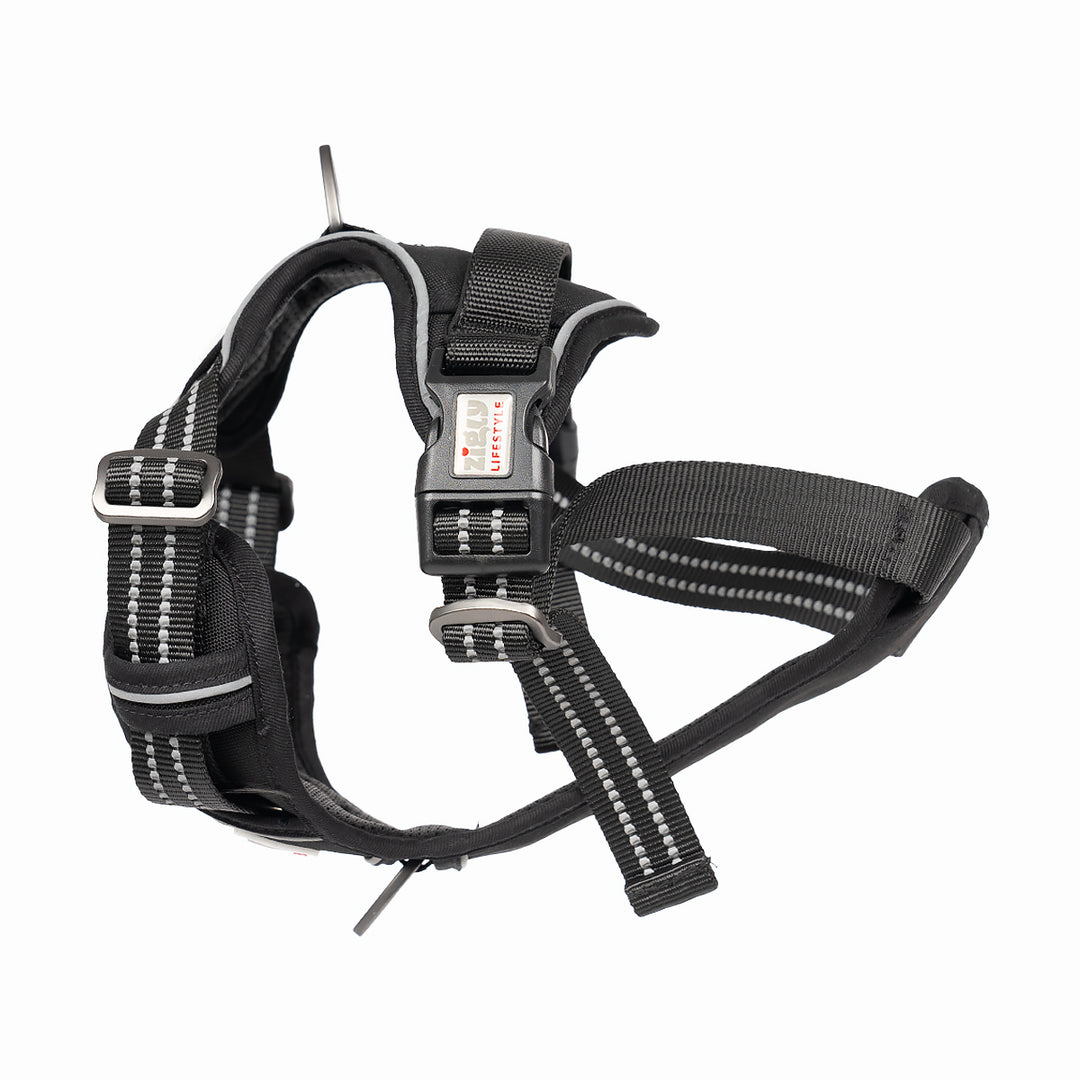 Zigly Lifestyle Shadow Guard Adjustable Padded Harness Black