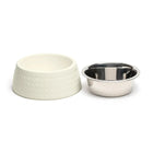 ZL Retro Pyramid Jasmine Melamine Dog Bowl - Zigly