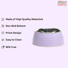 ZL Retro Pyramid Lavender Melamine Dog Bowl - Zigly