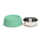 ZL Retro Pyramid Sage Melamine Dog Bowl - Zigly