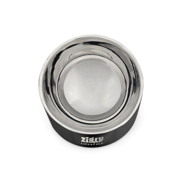 ZL Ultimate Double Walled Cat Bowl – Black