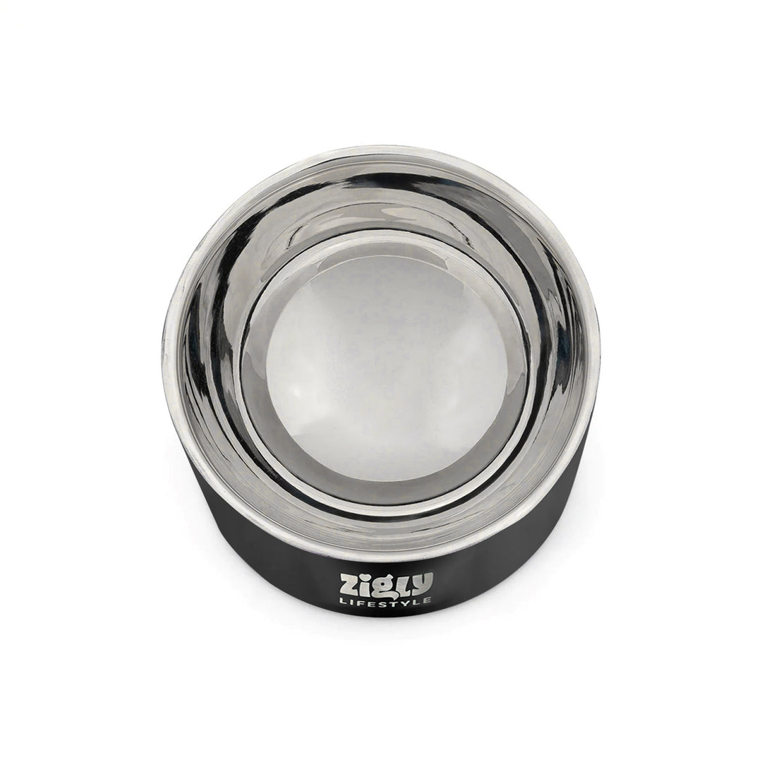 ZL Ultimate Double Walled Cat Bowl – Black